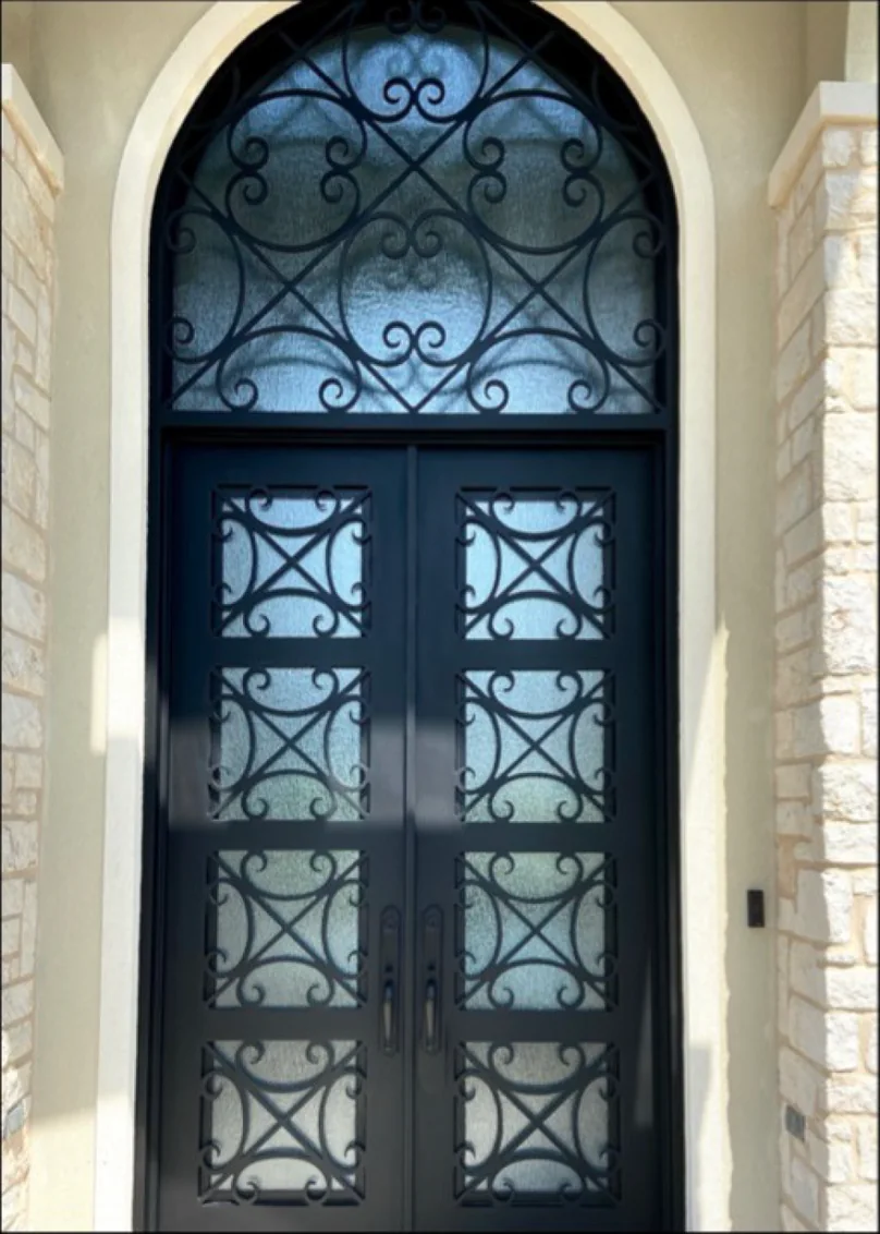 Cut and forged in By Hand — ASKCL custom iron door